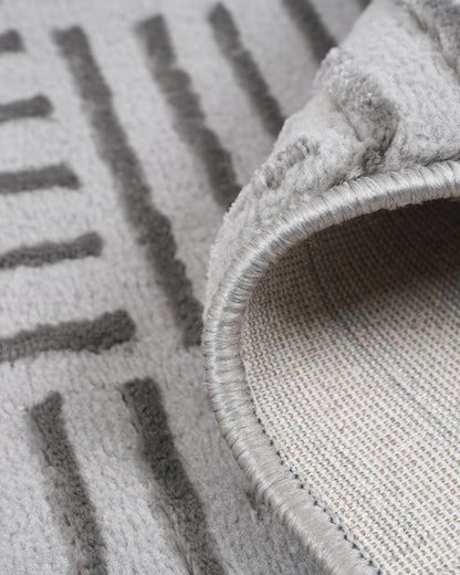 Aura Carpet | Grey Checkered