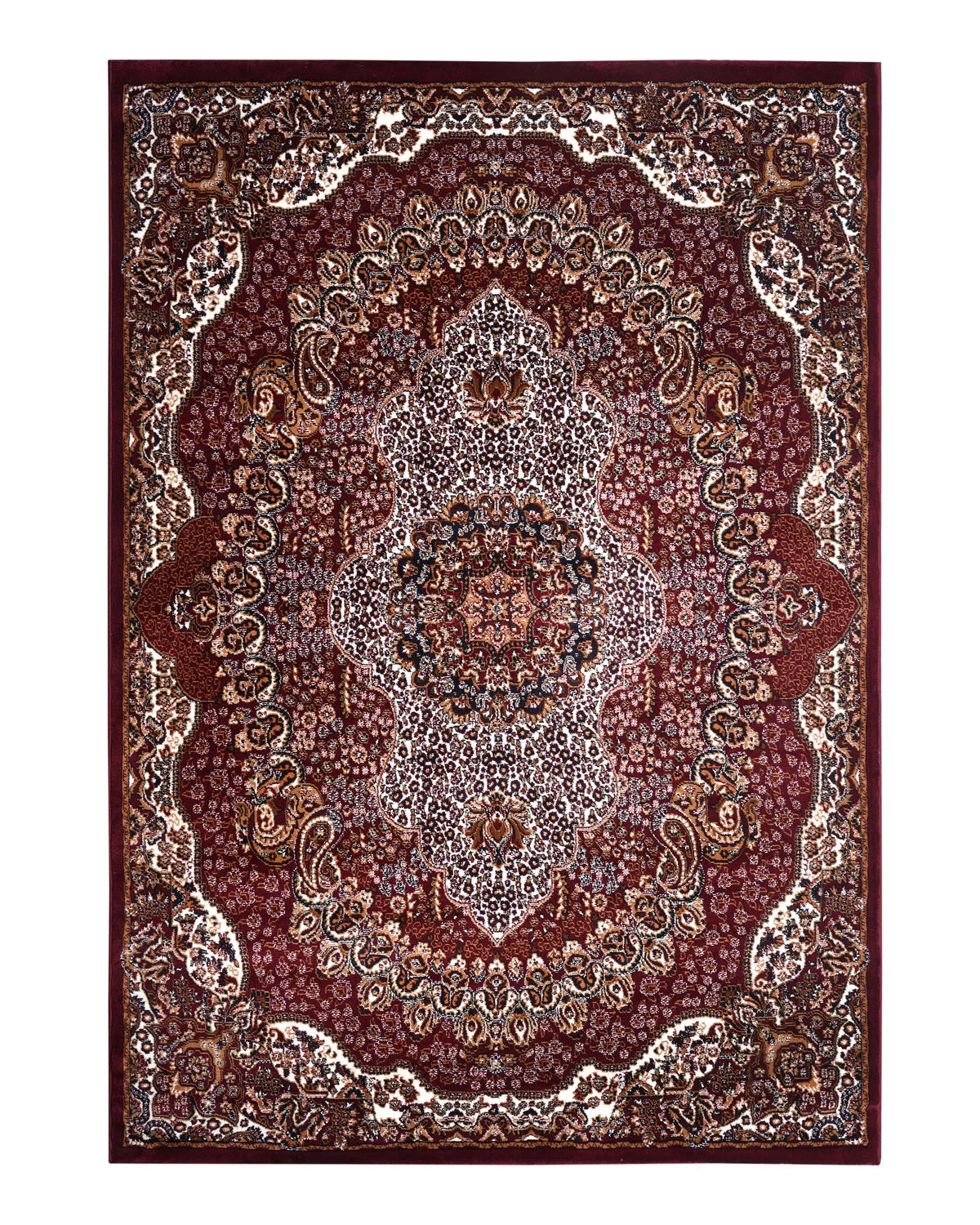 Royal Persian Medallion Red and Ivory Carpet