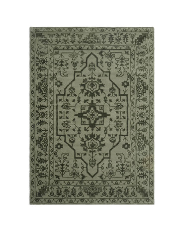 Aura Traditional Green Carpet