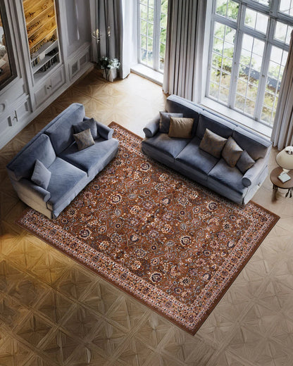 Royal Floral Vine Brown Carpet