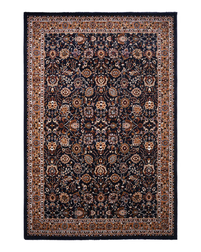 Royal Floral Vine Navy Carpet