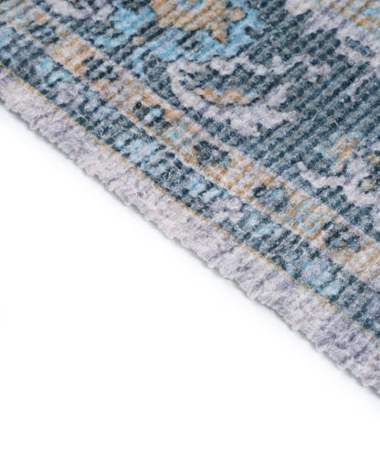 Plush Chenille Rug | Blue