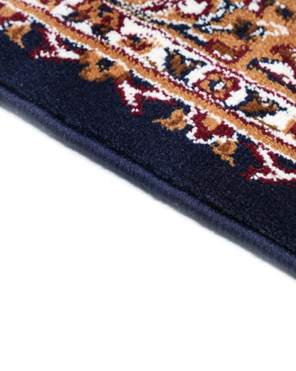 Royal Floral Vine Navy Carpet