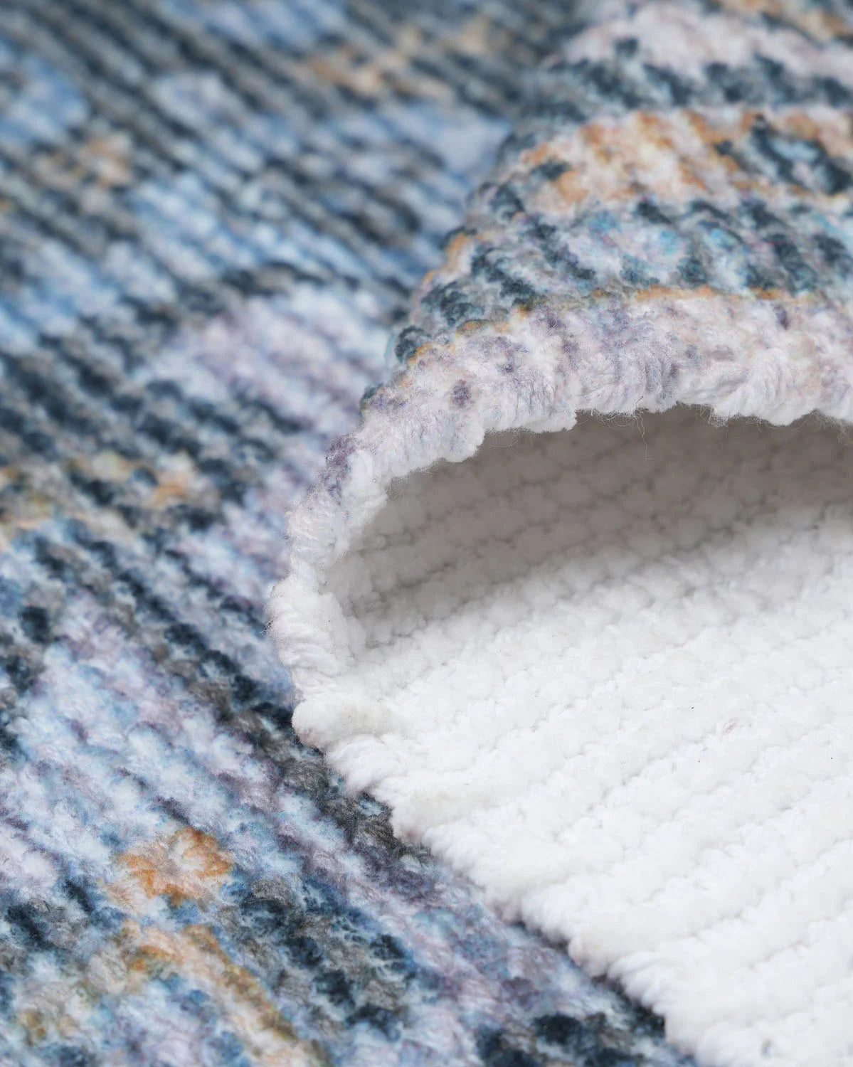 Plush Chenille Rug | Blue