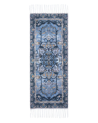 Plush Chenille Rug | Blue