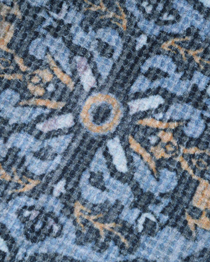 Plush Chenille Rug | Blue