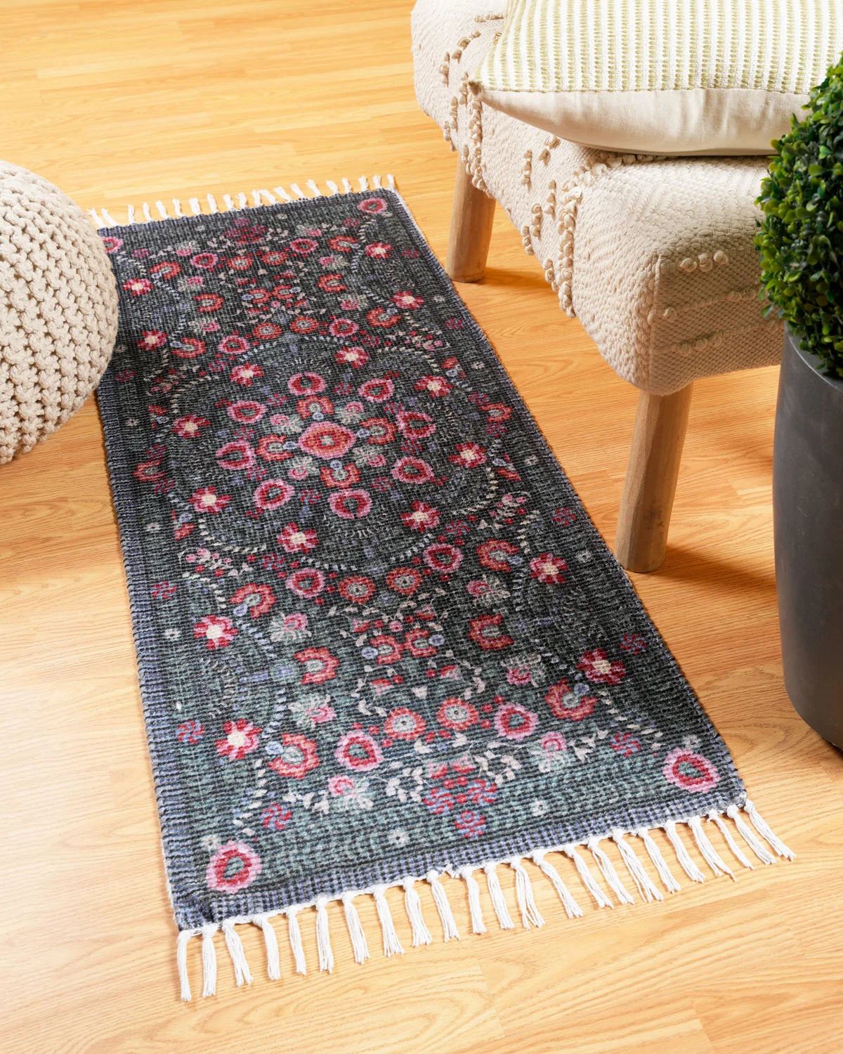 Plush Chenille Rug | Green