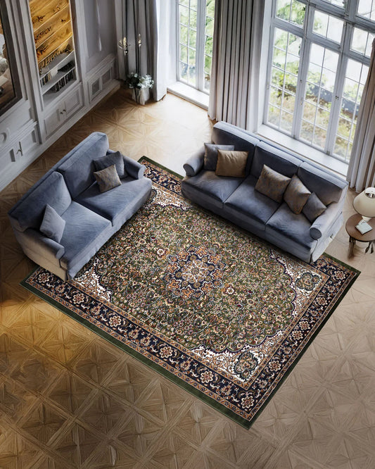 Royal Star Medallion Green Carpet