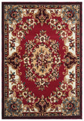 Crown Red Floral Medallion Carpet