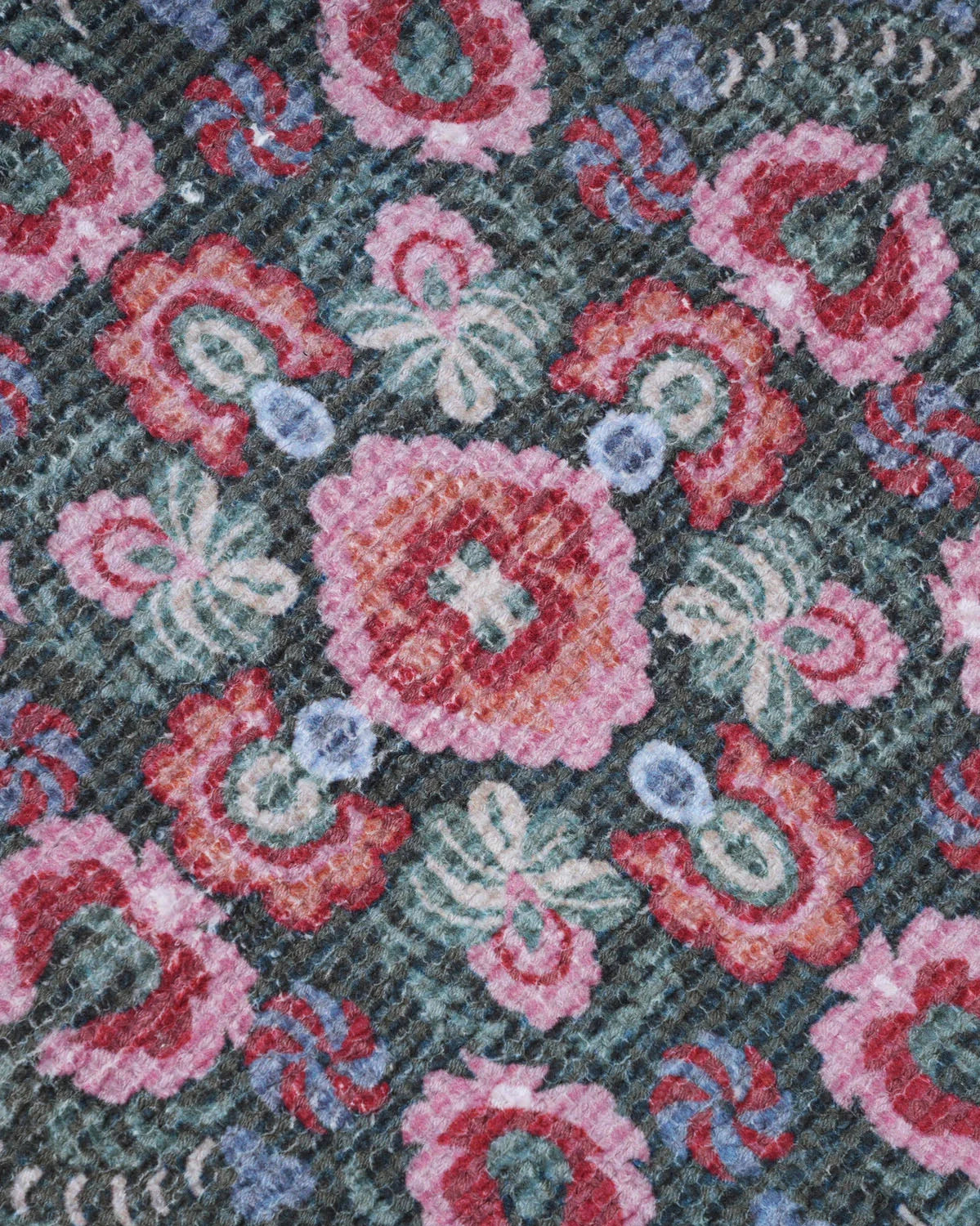 Plush Chenille Rug | Green