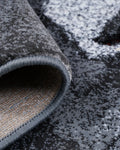 Cosmo Grey and Maroon Carpet