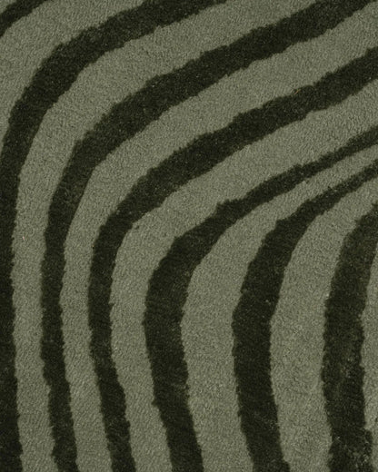 Aura Carpet | Green Zebra