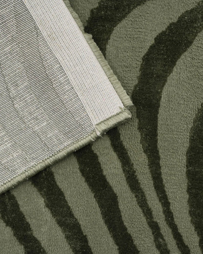 Aura Carpet | Green Zebra