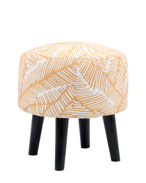 Yellow Printed Stool