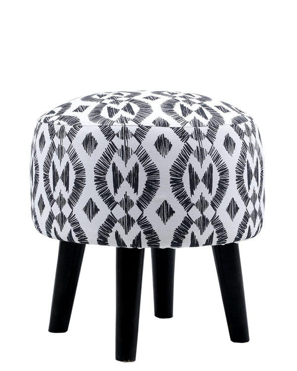 Grey Printed Stool