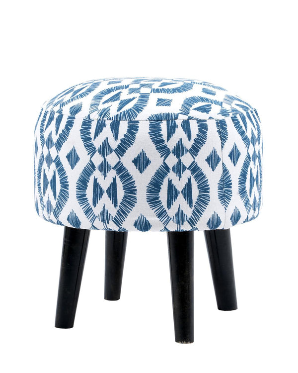 Blue Printed Stool