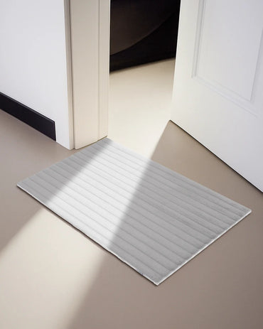 50X80 CM | Pencil Bathmat | Light Grey