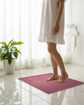50X80 CM | Pencil Bathmat | Wine