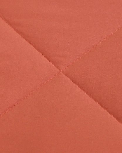 Amelia Reversible Comforter & AC Quilt |  Peach  | Diamond Design