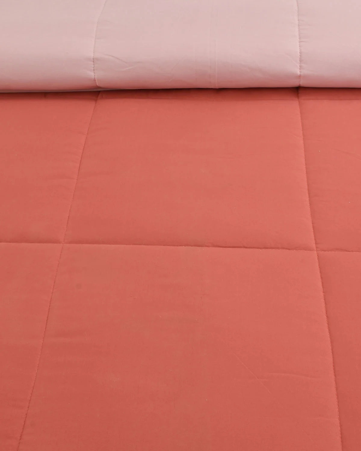 Amelia Reversible Comforter & AC Quilt | Peach | Box Design