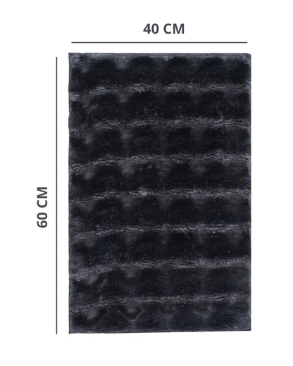 40x60 Cm | Set Of 2 Pcs | Cocoon Bathmat | Dark Grey