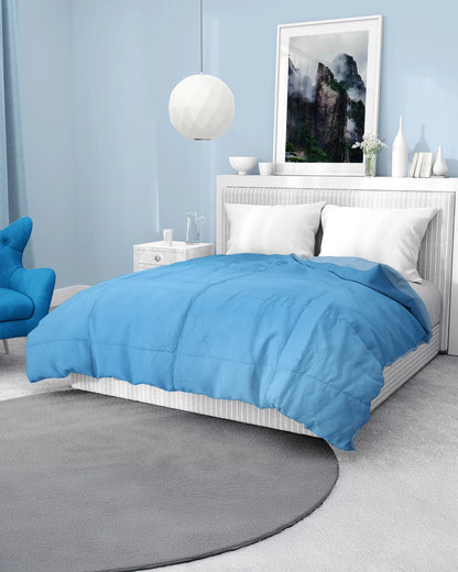 Amelia Reversible Comforter & AC Quilt |  Denim & Sky | Box Design