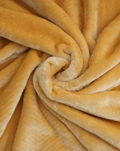 Cuddle Double Bed Golden Blanket