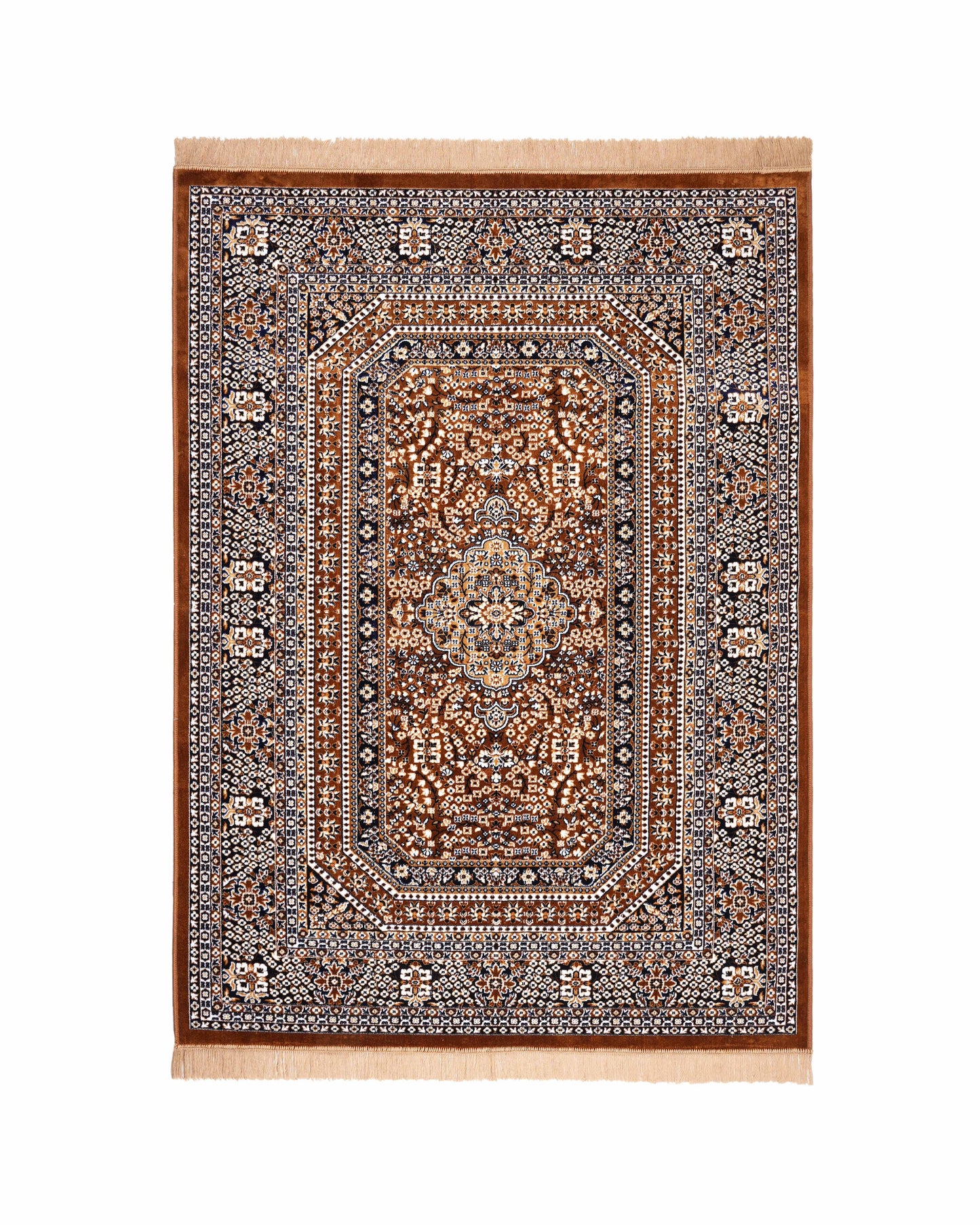 5X7 Ft Persian Legacy Carpet | Brown and Blue | 150 X 200 CM