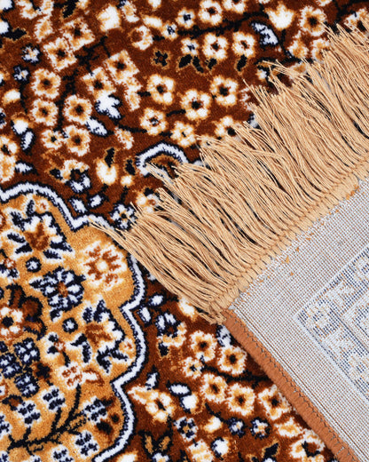 5X7 Ft Persian Legacy Carpet | Brown and Blue | 150 X 200 CM
