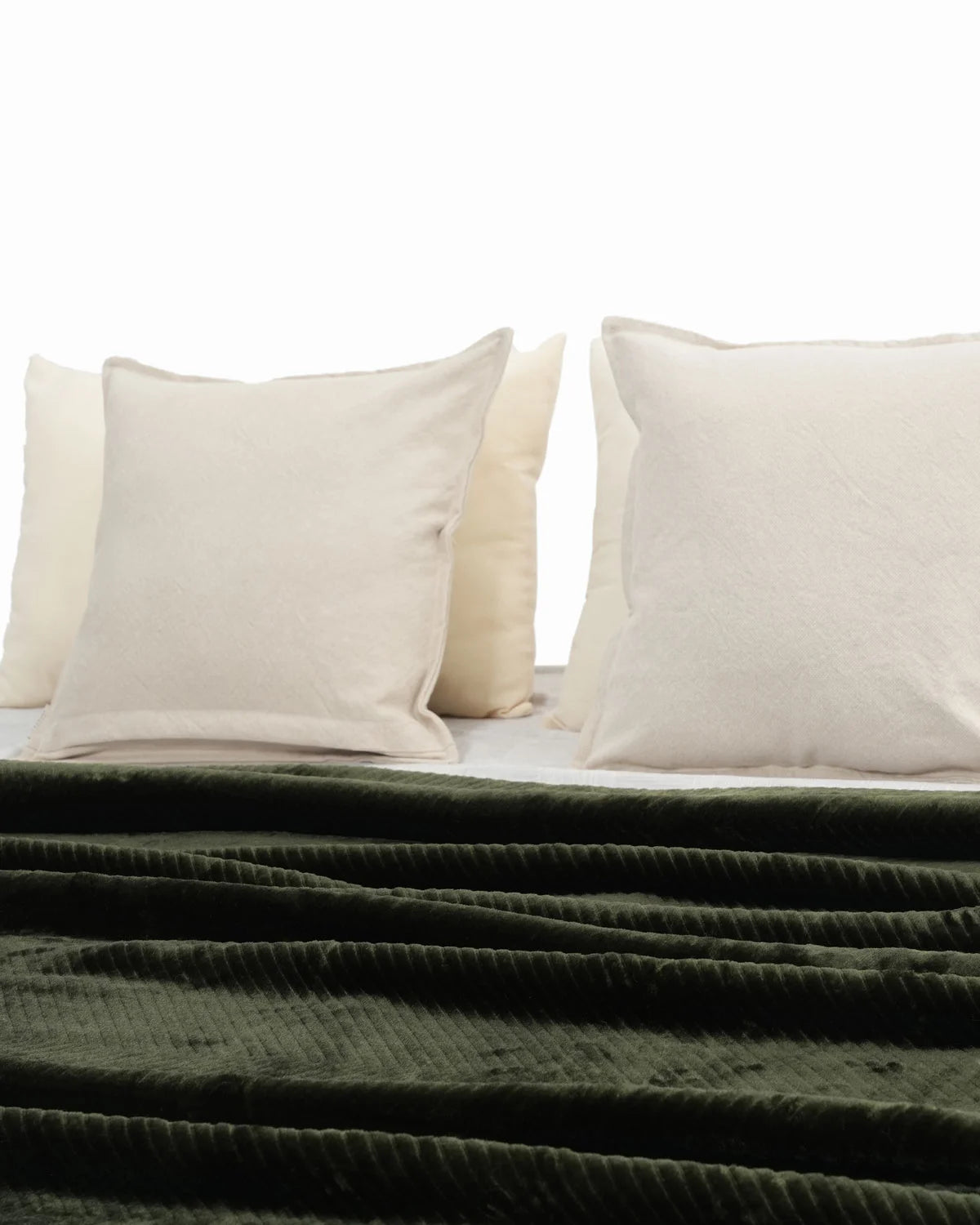 Cuddle Double Bed Green Blanket