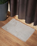 Solid Furry Taupe Doormat (Set of 2)
