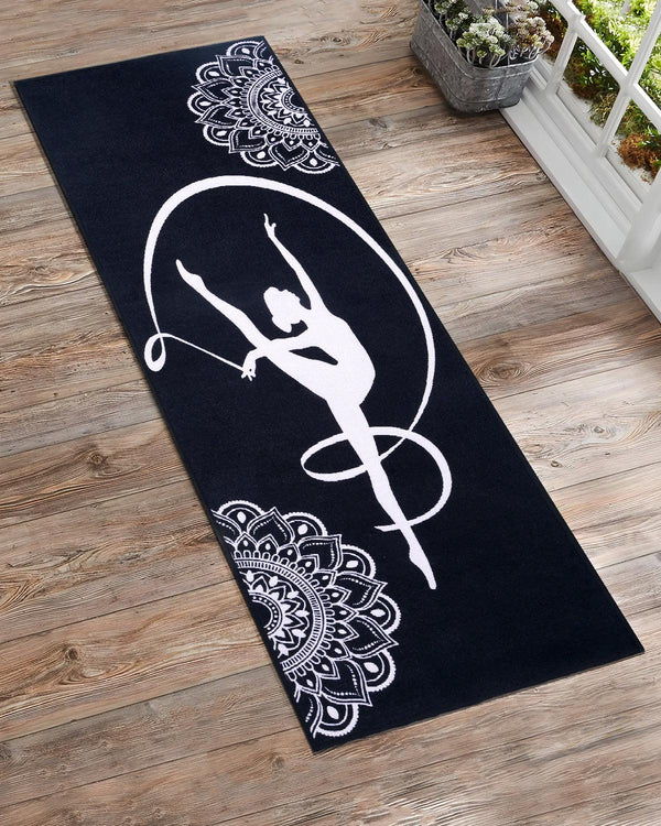 8mm Dancing Girl Black Yoga Mat Online | Grhamoy