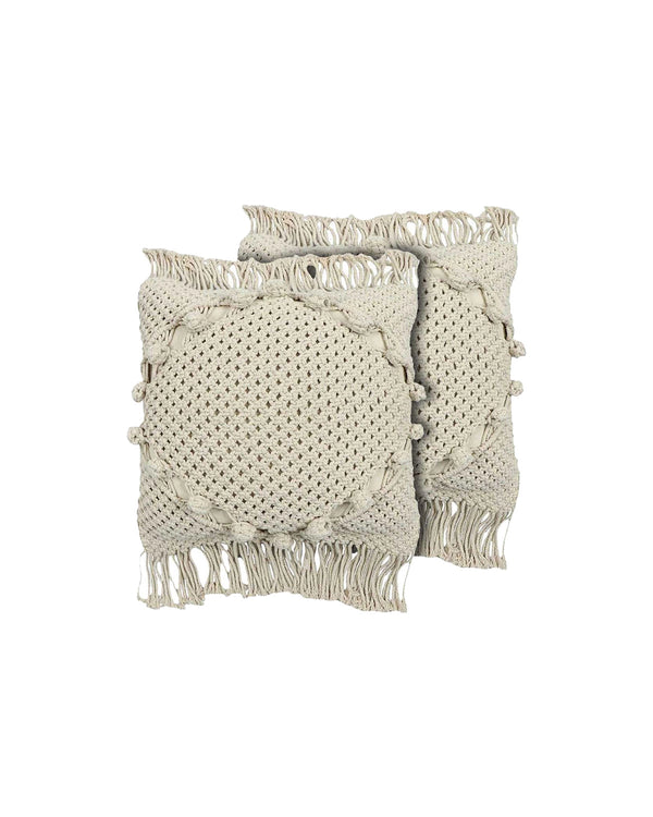 Macrame Eclipse Boho Cushion Covers (set-of-two)