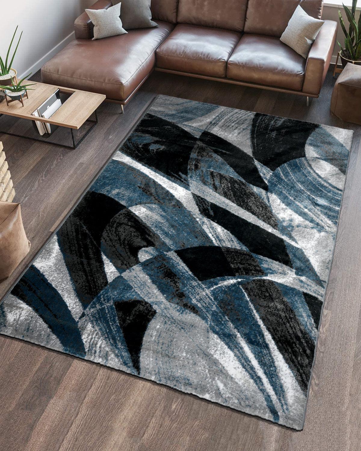Diamond Carpets | Blue Circular Waves