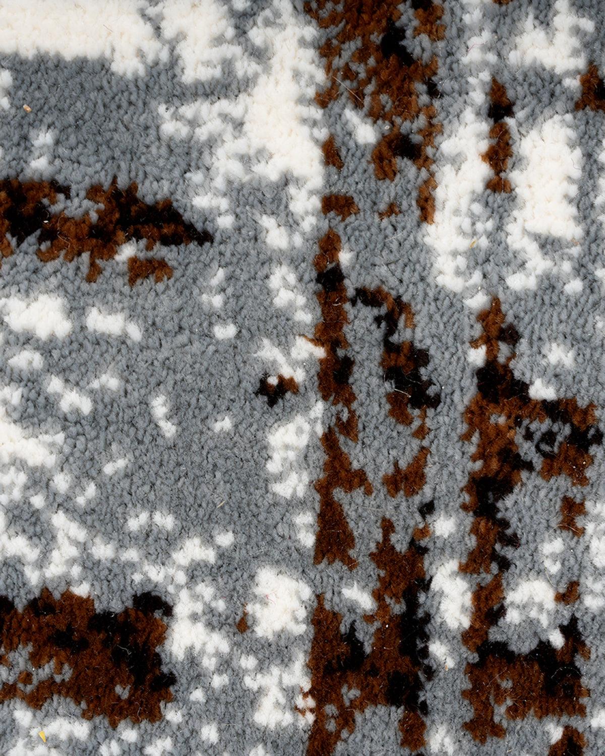 Diamond Carpets | Abstract Grid Grey