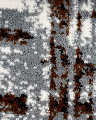 Diamond Abstract Grid Grey Carpet