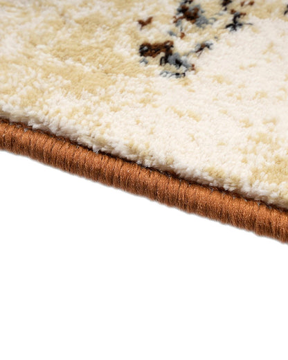 Diamond Carpets | Abstract Brown Beige Wave