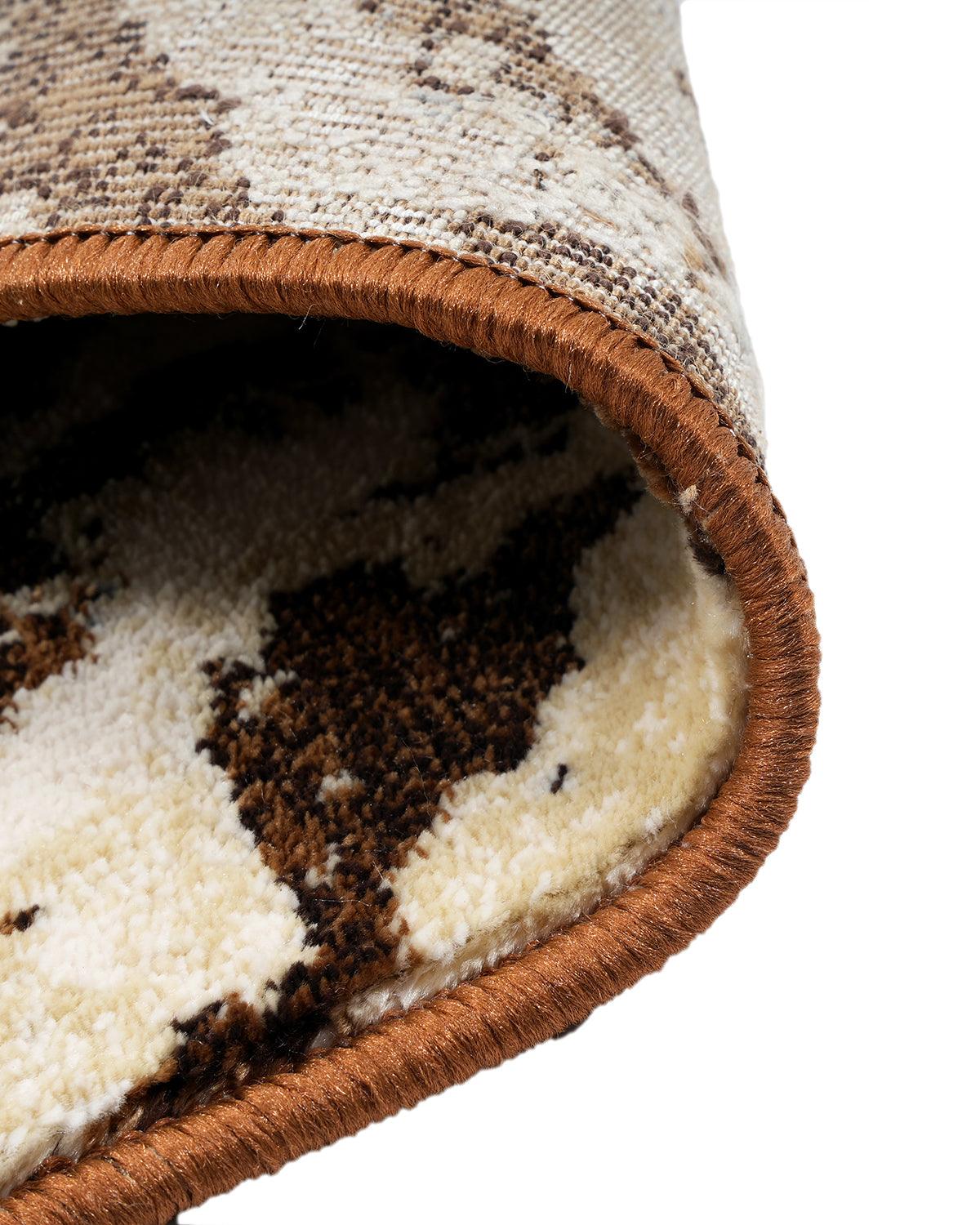 Diamond Carpets | Abstract Brown Beige Wave
