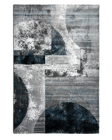 Diamond Carpets | Abstract Grey Blue