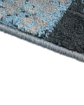 Diamond Abstract Grey Blue Carpet