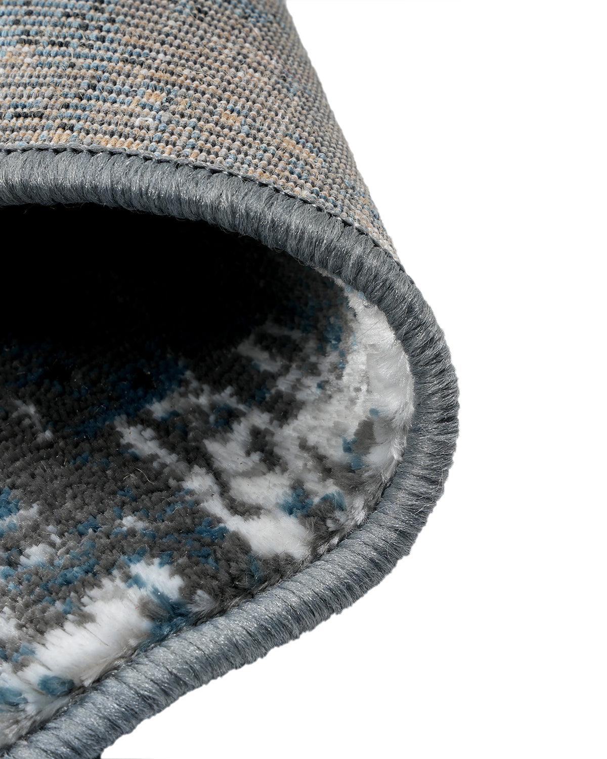 Diamond Carpets | Abstract Grey Blue