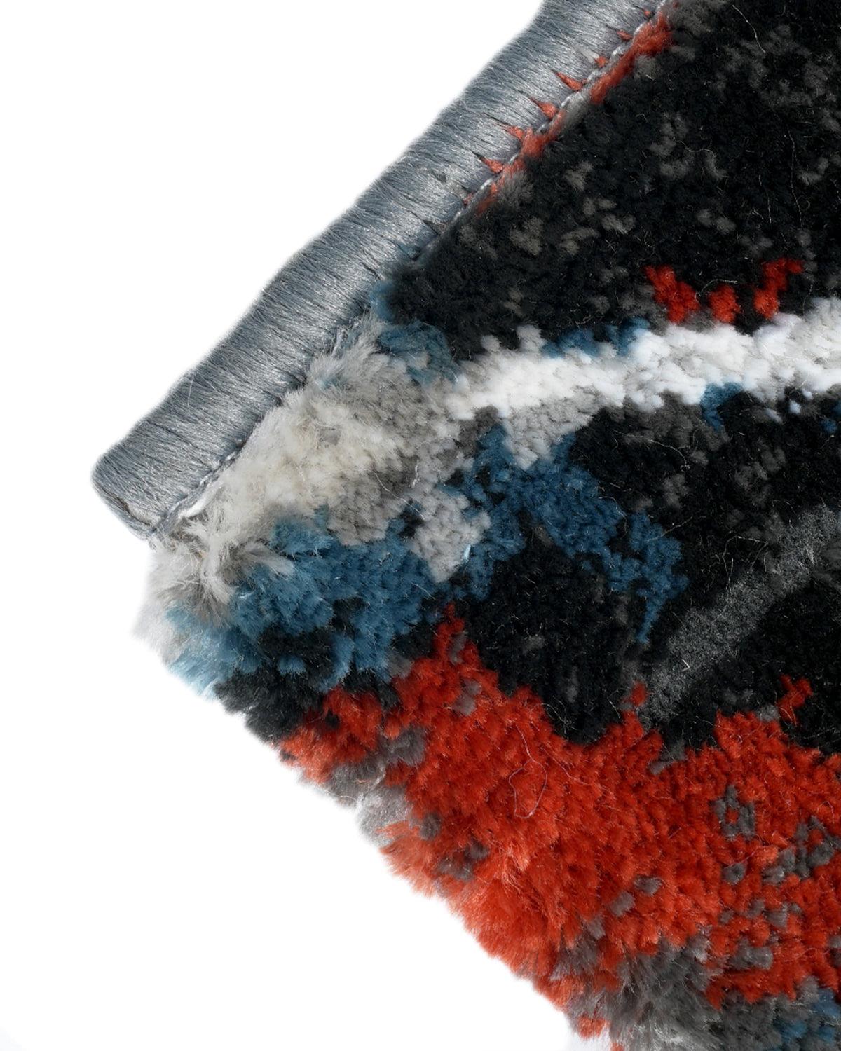 Diamond Carpets | Abstract Blue Red