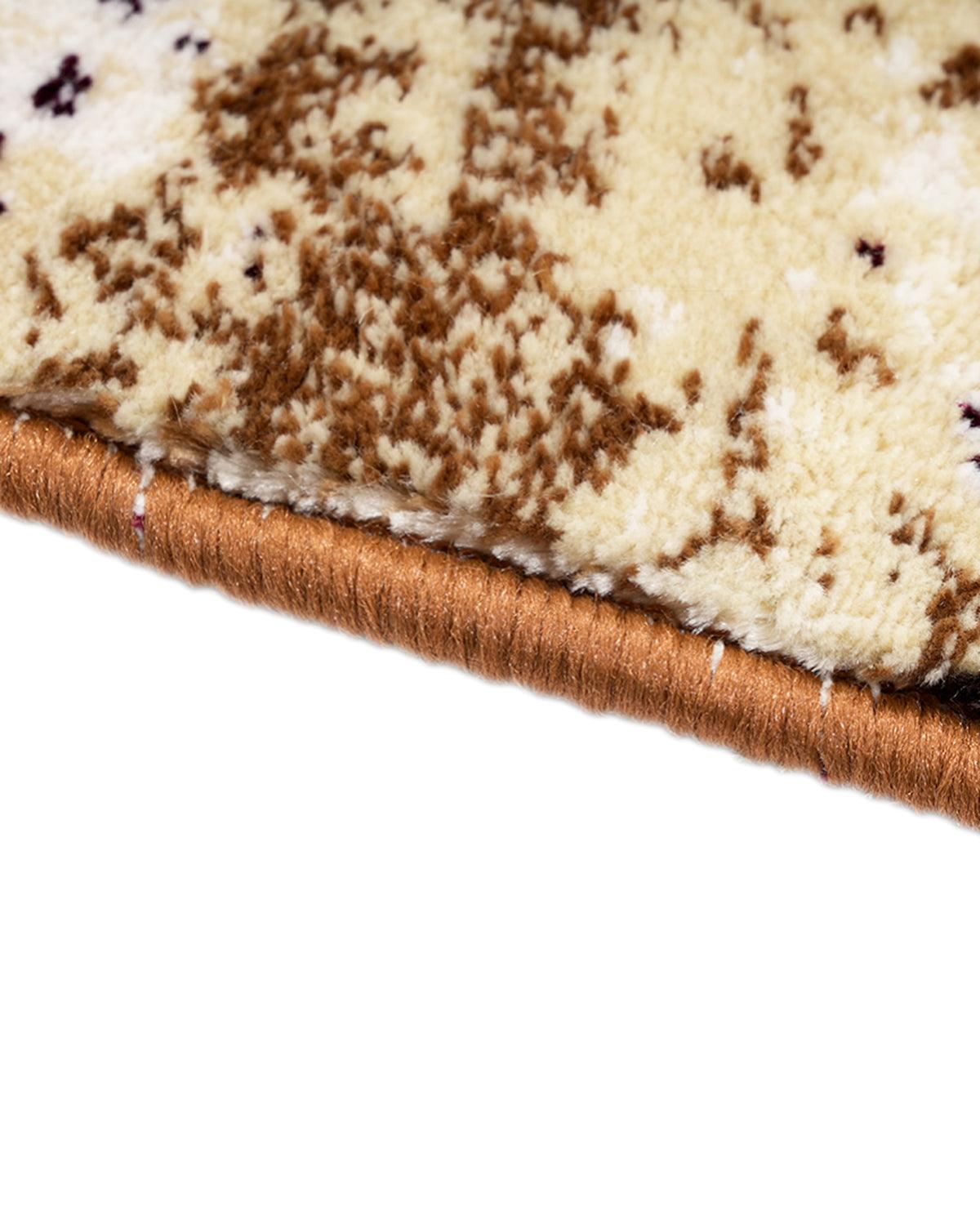 Diamond Carpets | Abstract Brown Beige Cross