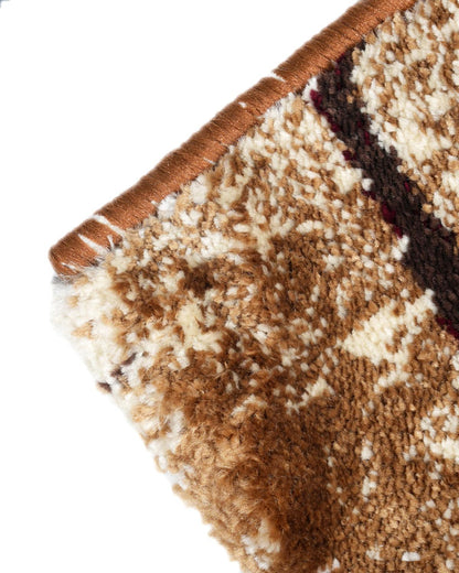 Diamond Carpets | Abstract Brown Beige Cross