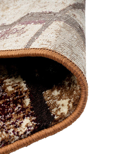 Diamond Carpets | Abstract Brown Beige Cross