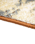 Diamond Circular Beige Brown Carpet