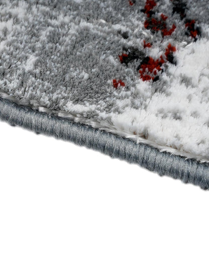 Diamond Carpets | Abstract Red Grey
