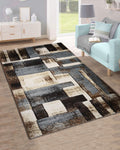 Diamond Carpets | Abstract Brown Grey Blocks