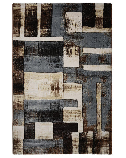 Diamond Carpets | Abstract Brown Grey Blocks