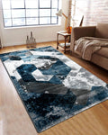 Diamond Carpets | Abstract Block Blue
